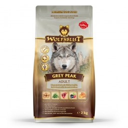 Wolfsbluttrockenfuttergreypeakfrontal2kg 0